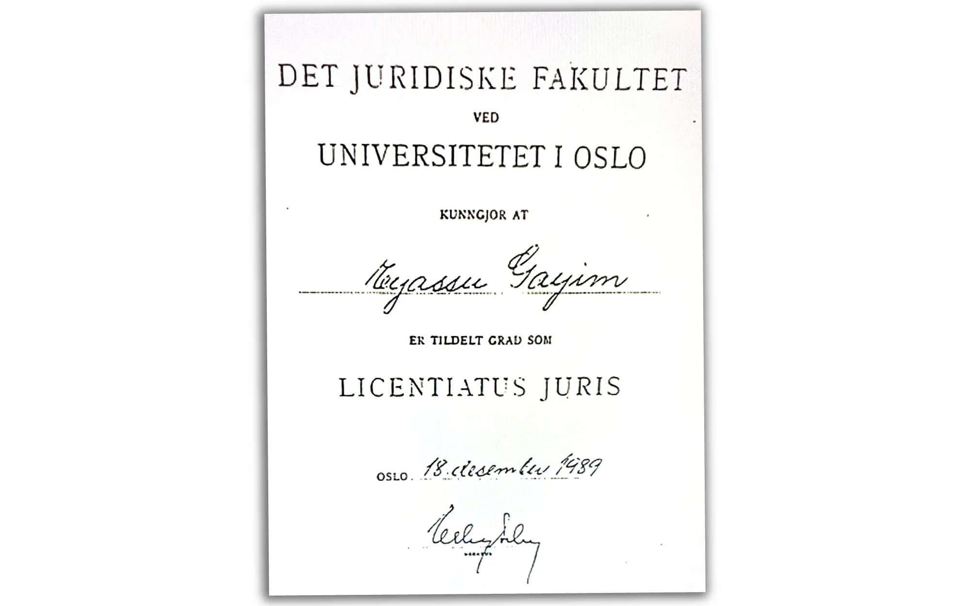 University of Oslo