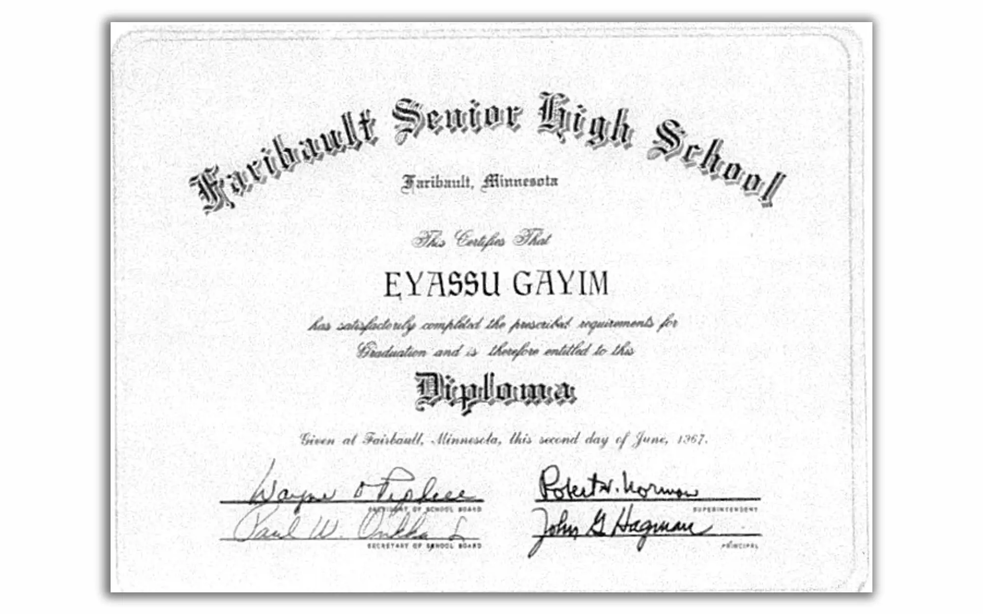 Degree or Qualification